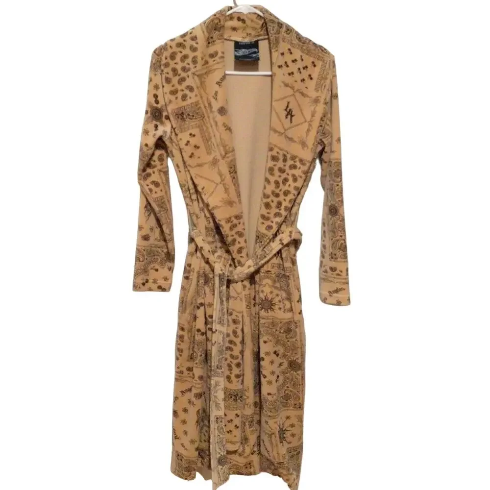 Forever 21 x Hot Wheels Tan & Brown Bath Robe ~ Size S *See Description